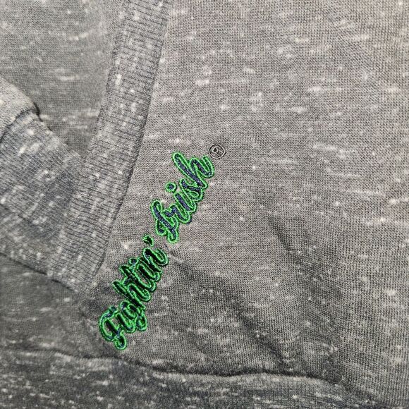 Notre Dame Embroidered Fighting Irish Hoodie Sweatshirt NCAA Football MEDIUM - Picture 5 of 11